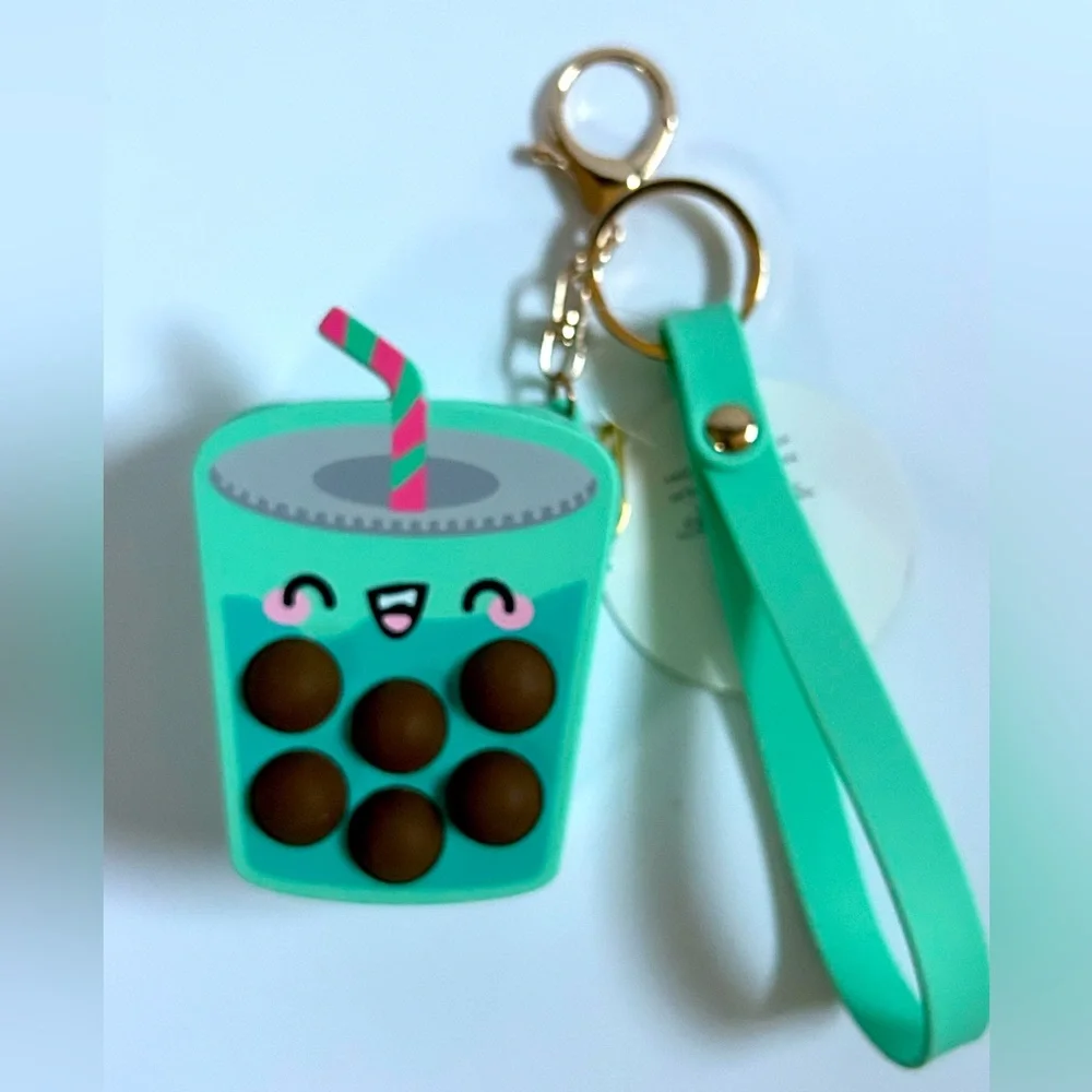 NEW!!! Five (5) Piece Boba Zip Pouch Keychain And Notebook Set Bundle-(NWT)